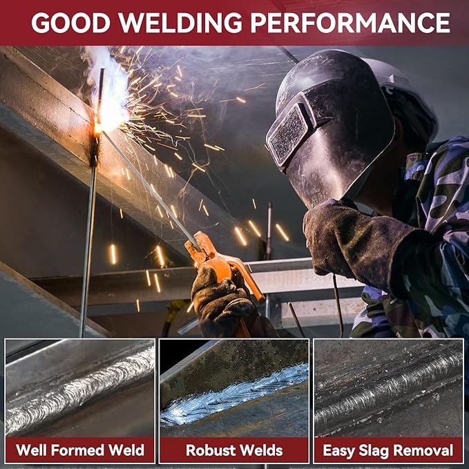 ARCCAPTAIN E6011 Welding Rod 3/32" 5LB Carbon Steel Welding Sticks Electrodes, Welding Rods ARC Welding Equipment