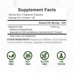 Deal Supplement Berberine Max Supplement with Turmeric, 5,000mg Per Serving, 240 Veggie Capsules – 97% Pure Berberine HCL – 25:1 Berberine Root Extract – Vegetarian Friendly, Non-GMO