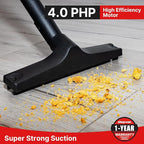 Shop-Vac 3 Gallon 4.0 HP Wet/Dry Vacuum with Blower Function, Stainless Steel Tank, Portable Shop Vacuum with Wheels, Includes Filters, Hose & Accessories, Ideal for Garage and Workshop