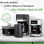 Ice Machine Cleaner Descaler Tablets (32pack) with 2 cleaning brushes,ice maker cleaner Ideal for Frigidaire,Opal,GE Profile, Kitchenaid countertop units.Removes Lime Scale,Calcium.