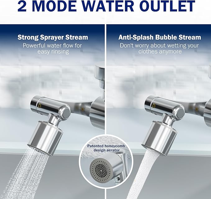 Frizzlife FF1080 Faucet Extender 8pcs Replacement Cartridge, 2pcs Carbon Fiber and 6pcs PP Cotton Filter for FF1080, FF1080-EX, FF1440 Sink Faucet Water Filter