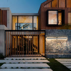 LamQee 47.2 Inch Long Outdoor Wall Lights Modern Exterior Lighting Fixtures for House, Waterproof 3000K 38W 1900LM LED Linear Outdoor Wall Sconces Lighting for Porch Patio Garage Door Yard Indoor