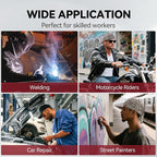 ARCCAPTAIN 2PC Welding Doo Rag, Welding Cap, Protective Welders Cap, Welding Hats for Men, Fireproof Cotton and Durable for Safety, Dollar, XL Size