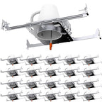 Sunco 20 Pack 4 Inch Can Lights Housing New Construction, Recessed Can Housing for Ceiling, Hard Wired, TP24 Connector, 120-277V, Air Tight Steel, IC Rated, Easy Install UL