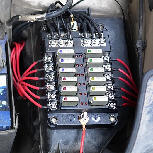 GLOSO E311 UCB Automotive Circuit Breaker, Type 1, Snap Off 3 Sections ATC Balde Terminal（15A,1 Pack）