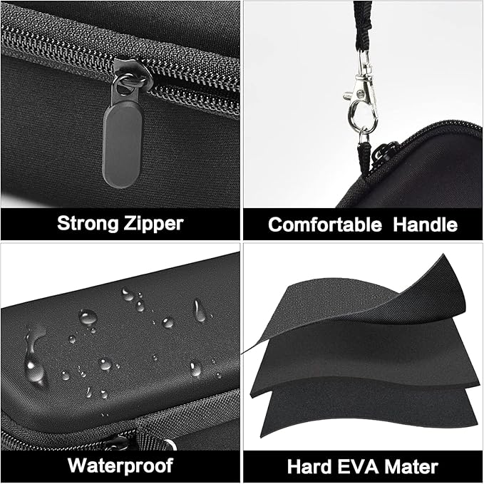 GWCASE Case Compatible with Franklin Sensors ProSensor M210 710PRO 710 Professional Stud Finder. Carrying Travel Storage Bag Holder with Mesh Pocket for Battery & Other Accessoires (Box Only) -Black