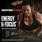 JNX SPORTS The Ripper! Shredding Thermogenic Fat Burner - Watermelon Candy 30 Servings | Advanced Fast Acting Thermogenic Pre-Workout, Appetite Suppressant for Men & Women