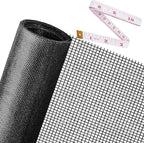 Replacement Window Screens, 48X118 Inch Durable Window Screen Mesh for Patio Porch Door Windows, DIY Adjustable Fiberglass Screen Repair Kit Sliding Net Roll Pet, Black by Ouskr