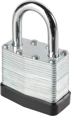 Lock, Laminated Steel Keyed Padlock, Keyed Alike Locks, Normal Shackle Padlock-Pack of 12