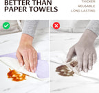 Swedish Dish Cloths for Kitchen - Reusable Dishcloths for Washing Dishes - Each Cellulose Dish Cloth Replaces 15 Rolls of Paper Towels and is More Absorbent than a Sponge - Dishcloth Set of Six
