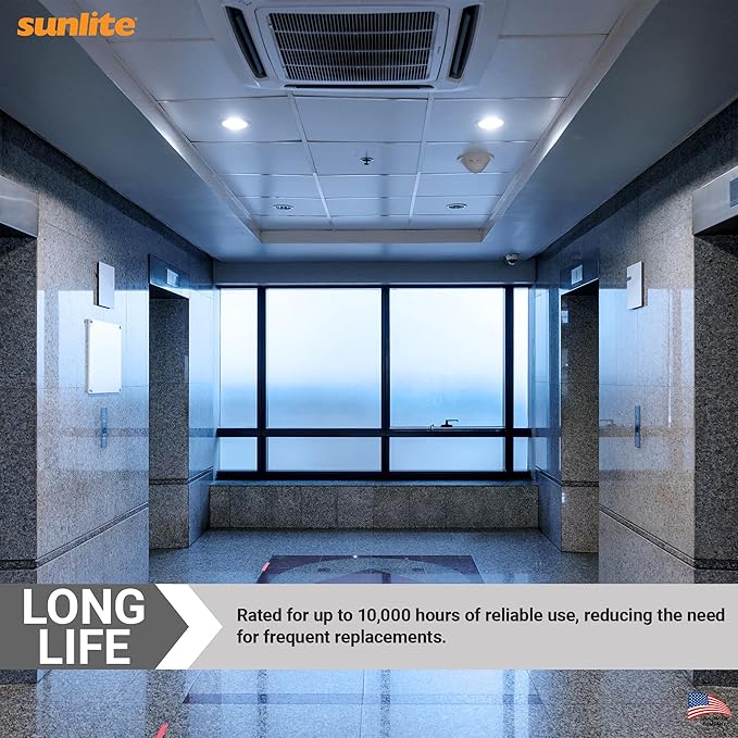 Sunlite CFL Plug-in PLT 4-Pin Triple Tube Light, 32 Watts, 4-Pin GX24q3 Base, 2400 Lumens, 6500K Daylight, 10 Pack