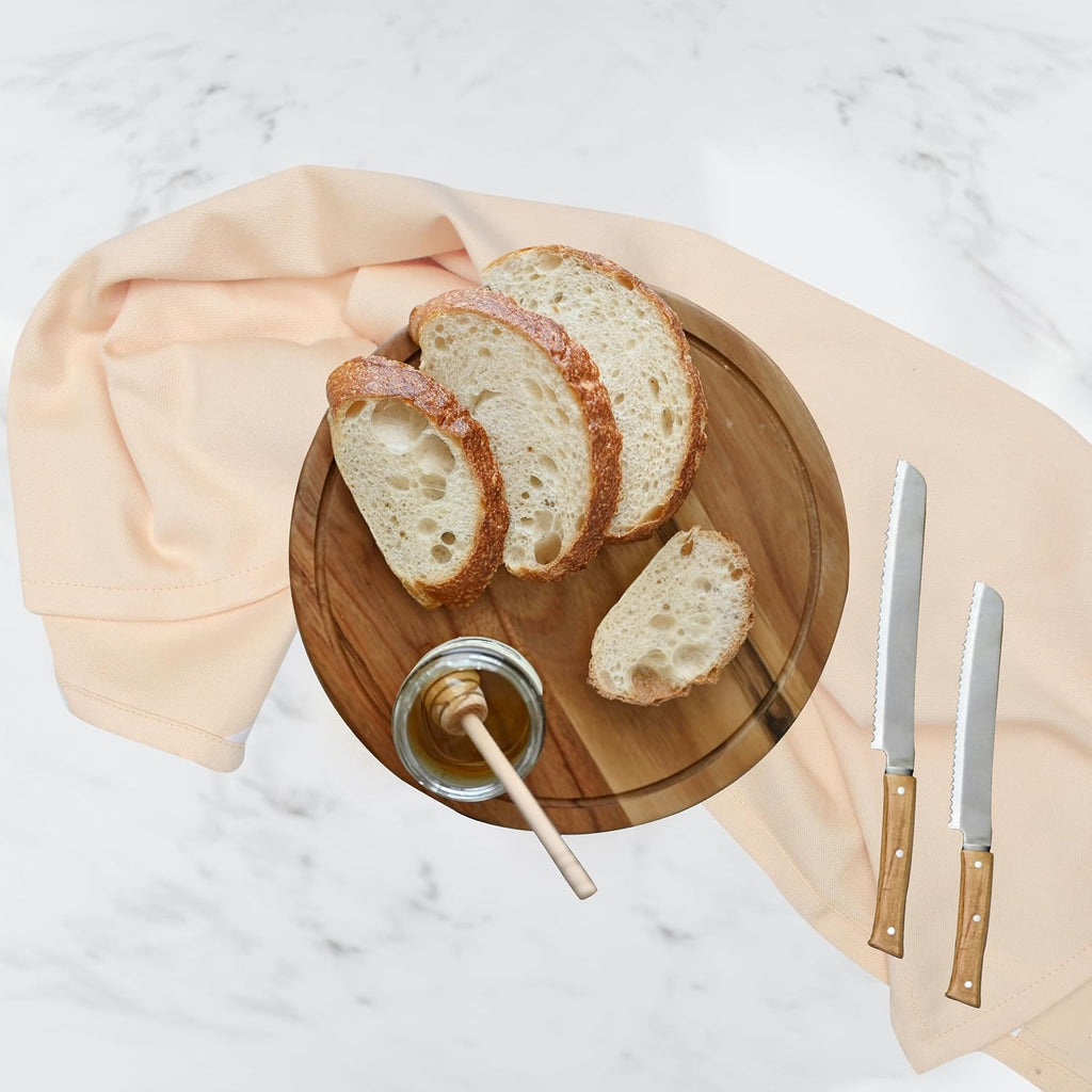 Urban Villa Kitchen Towels Set of 6 Premium Quality 100% Cotton Solid Kitchen Towels Ultra Soft Size 20X30 Inches Beige Color Kitchen Towel Highly Absorbent Kitchen Towels