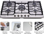 30-inch 5-Burner Built-in Gas Cooktop with Stainless Steel & Cast Iron Grates - LW5S01A (LPG/NG Convertible)