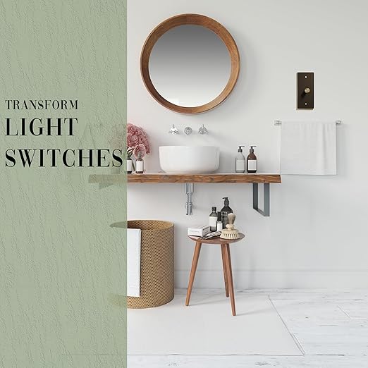 Brass Dimmer Light Switch – 120V AC – Solid Brass Wall Plate for LED Bulbs – Handcrafted Rotary Dimmer with Knurled Knob – UL Listed Flicker-Free Dimming | Vintage Style Light Control for Home Décor