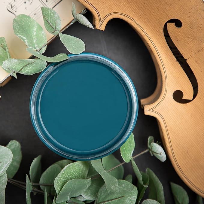 Dixie Belle Paint Company Chalk Finish Furniture Paint - Antebellum Blue (4oz) - Matte Dark Teal Chic Chalk Mineral DIY Furniture Paint