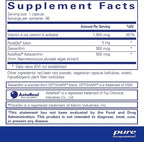 Pure Encapsulations Vitamin A + Carotenoids (Lutein, Zeaxanthin, and Astaxanthin) | Hypoallergenic Dietary Supplement | 90 Capsules