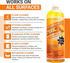All Purpose Cleaner Concentrate - Advanage 20X The Wonder Cleaner Citrus for All Surfaces Around Bathroom, Kitchen, Oil and Grease | Multi Purpose Cleaner for Household Cleaning Solution | 32 Fl Oz