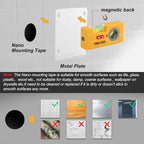 PREXISO 2-in-1 Line Laser Level - Mini Torpedo Level with Light, 3-3/4 inch Rotatable Magnetic Pocket Level & 30Ft Laser Line Leveler Tool for Hanging Picture, Wall Marking Painting, Home Renovation