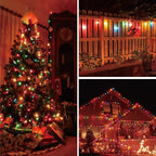 Meconard 25 Pack G40 Colored LED String Light Bulbs, E12/C7 Candelabra Base Shatterproof LED 1 Watt Globe Replacement Bulbs, Multi-Color: Red/Green/Blue/Orange/Purple