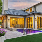 BesLowe Outdoor Wall Light Fixtures, Exterior Waterproof Wall Lanterns, Brown Porch Sconces Lighting with E26 Sockets, Modern Outside Lights for House Patio Front Door Entryway, 2-Pack