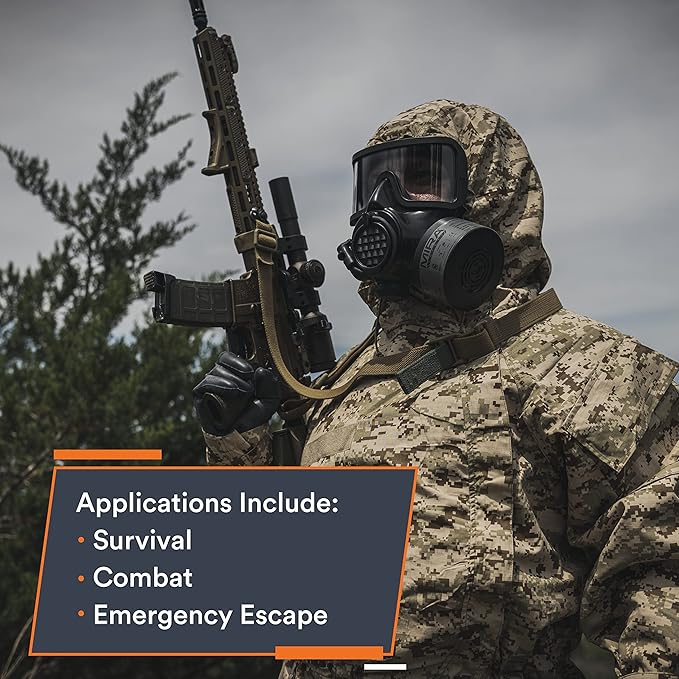 MIRA Safety MOPP-1 CBRN Protective Suit | Washable, Semi-permeable, Chemical-Resistant Coverall with Integrated Hood