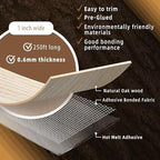 GSCIT Club White Oak Edge Banding, 1 inch x 250ft roll of Veneer Edge Banding Pre-glued Flexible, Wood Tape for Cabinet Repair Furniture