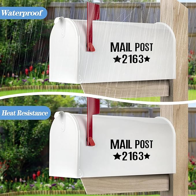 Letter Stickers Small Alphabet Stickers Numbers and Letters Self Adhesive Vinyl Waterproof Sticker for Scrapbooking, Water Bottles,Cup,Mailbox Address,Sign,DIY Crafts Art (Black, 0.5 Inch)