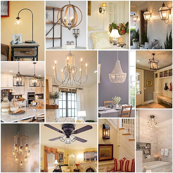 E12 Dimmable LED Bulb 40 watt Candelabra Light Bulbs 3000K Soft White Chandelier Light Bulbs 4W Frosted E12 Vintage LED Filament Vintage Candle Bulb with Decorative, 400lm, 6Pack.