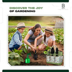 Gardening 9-Piece Heavy Duty Carbon Steel Gardening Tool Set – Rust-Proof, Ergonomic Non-Slip Handles with Durable Storage Tote Bag – Ideal Garden Gift by BRSS