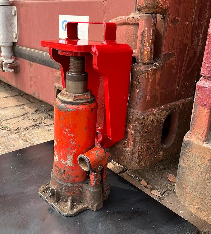 Shipping Container Jack Lug with U-Shaped Handle, Shipping Container Insulation Kit Made of Premium Heavy Duty Alloy Steel. Shipping Container Accessories, Container Jack & Beam Suppor. (1 Pack)