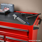 ARES 60042-1/4-Inch Drive Blue Aluminum Socket Organizer - Store up to 16 Sockets and Keep Your Tool Box Organized - Sockets Will Not Fall Off this Rail