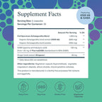 Youtheory Ashwagandha + GABA - 1,000 mg Ashwagandha & 100 mg GABA - Cortisol, Stress & Memory Support Supplement - 60 Vegetarian Capsules