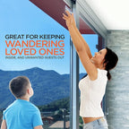 Sliding Glass Door Lock for Home Safety - Sliding Patio Door Locks, Child Safety Slide Window Stopper, Extra Strong Adhesive