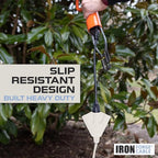 Iron Forge Cable Weatherproof 25 Ft Outdoor Extension Cord with 3 Outlets - 16/3 SJTW Heavy Duty Beige Extension Cord 3 Prong - 13 Amp Power Cable