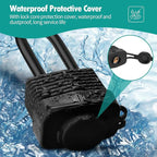 HOX 4-Pack Weather Resistant Padlocks – 40mm Laminated Steel, Chrome Plated with 2-inch Shackle, Vinyl Wrapped, Hardened Steel for Extra Security