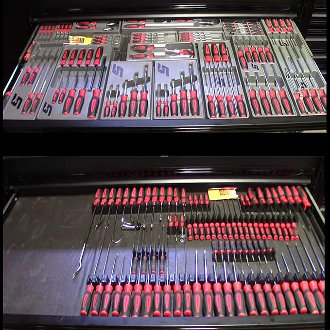 ToolBox Widget - Modular Screwdriver Organizers for Tool Box | Magnetic Screwdriver Holder | Tool Storage Organizer for Professional & DIY Mechanics | Organize Tools for Fast Accountability | 4 Pack