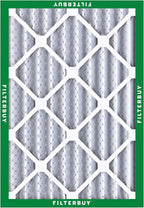 Filterbuy 20x25x4 Air Filter MERV 8 (MPR 700) Dust Defense Replacement (6-Pack), Electrostatic Pleated HVAC AC Furnace Filters, Made in USA (Actual Size: 19.50 x 24.50 x 3.63)