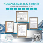 VIOMI® RO Water Filtration System, 9 Stage Reverse Osmosis Water Filter, 600GPD, NSF/ANSI 372&53&42 Certified, 3:1 Tankless Reverse Osmosis System Under Sink with Faucet,TDS PFOS&PFOA Reduce