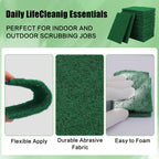 80 Pcs Heavy Duty Scour Pads,Scouring Pads,4 x 5.95 inch Scrubbing Pads for Metal Grills & Kitchen Scrubbers,Non-Scratch Reusable Dish Scrubbing Pads for Kitchen Dishes Sink Bathtub(Green)