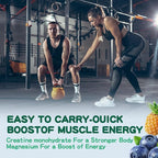 Creatine Monohydrate Gummies 5000mg for Men & Women, Creatine Monohydrate for Muscle Strength, Muscle Builder, Energy Boost, Pre-Workout Supplement(120 Count)-Blueberry Pineapple Flavor.