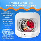 Pet Forge Spin Fresh Compact Washing Machine for Pet Items - Fully Automatic Portable Washer with 8 Pounds Capacity Top Load Spin Mini Washer for Pet Hygiene