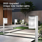 Solar Pathway Lights Outdoor, 6 Pack Upgraded Outdoor Solar Lights for Outside Super Bright Up to 12Hrs, IP65 Waterproof Solar Garden Lights for Yard Landscape Path Walkway Decor(Cool White)