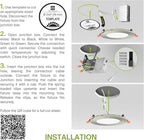 ASD 6 Pack 3 Inch LED Recessed Light 6W, 5 CCT 2700K-5000K CRI90+, IC Rated Ultra Thin Dimmable Ceiling Lights with J Box, Canless Wafer Downlight, Round Slim Panel Lighting, Energy Star ETL, Nickel