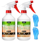 Wet Look Stone Sealer - High Gloss Paver Sealer Stone Color Enhancer Concrete Sealer with Long-Lasting Gloss Protection, Stain Proof for Interior and Exterior Slate, Driveway, Floor, Standsotne (32oz)