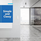 LIDER Brushed White Minimalist Design Decorator Switch, Frameless Paddle Wall Light Switch, On/Off Rocker Switch, Single Pole, Residential Grade, UL Listed, 3 Wire, 15A 120-277VAC, 5 Pack