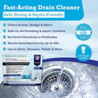 Drain Cleaner & Maintenance - Keeps Drains, Pipes, & Grease Traps Clean and Flowing Smoothly - Eliminates Odors - Non-Toxic & Pesticide-Free - Septic-Friendly - Made in USA
