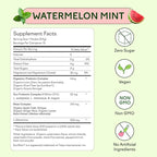 Feel Goods Gut Guardian, Prebiotic & Probiotic Powder, Organic Fiber, Sugar Free, Herbs for Bloat, Gut Health Support, Digestive Health for Men & Women, Non GMO, Vegan | Watermelon Mint, 15 Count