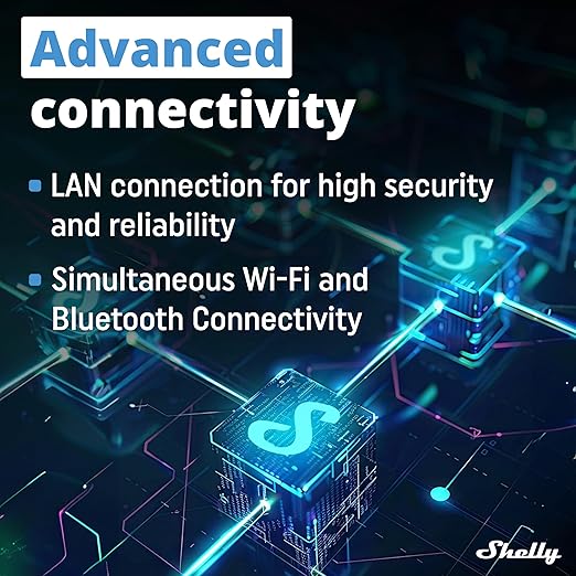 Shelly Pro 3EM 3CT 63 | Wi-Fi & LAN 3-Phase Professional Smart Energy Meter | DIN Rail | Home Automation | Compatible with Alexa & Google Home | iOS Android App | No Hub | Photovoltaic Ready