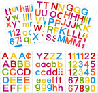 Outus 8 Sheets Vinyl Letter Stickers Self Adhesive Mailbox Numbers Alphabet Stickers Stick on Letters for Christmas Stockings Scrapbook Bulletin Board School Business(1 Inch,Rainbow)