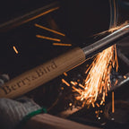 Berry&Bird Gardening Hand Fork, 22.6 Inches Long Handled Stainless Steel Weed Fork, Traditional Garden Hand Fork Tool with Ergonomic Ash Wood Handle for Weeding, Digging, Planting and Cultivating